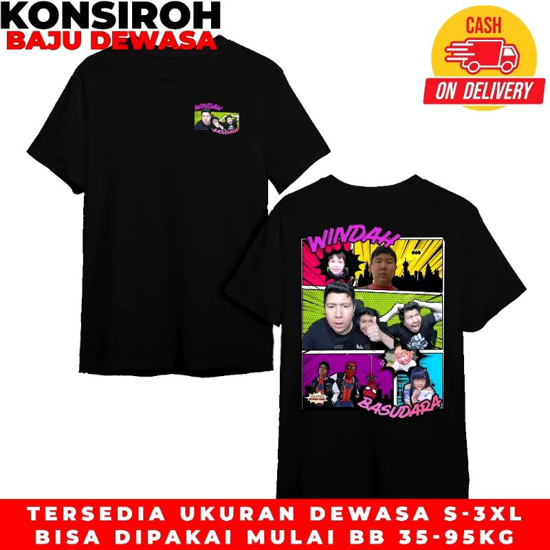 KAOS DEWASA WINDAH BASUDARA BAJU WINDAH BASUDARA 5 PREMIUM DEWASA PRIA WANITA WINDAH BASUDARA
