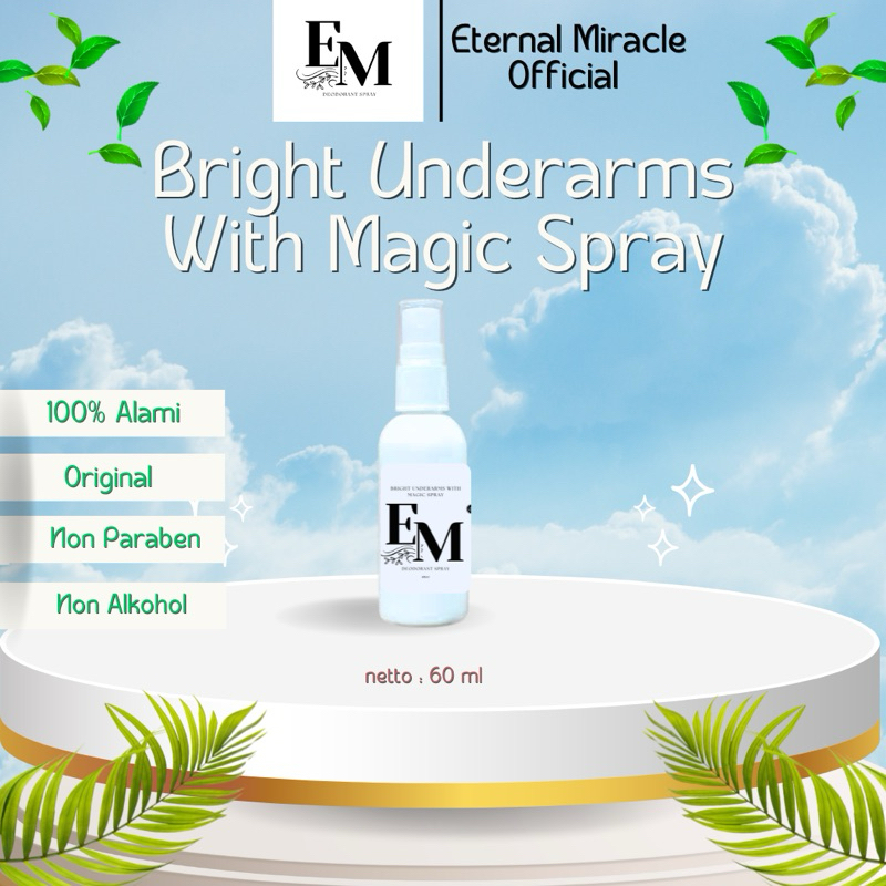 Deodorant Tawas Spray | Original Tawas | Mencerahkan Ketiak | Menghilangkan Bau Badan