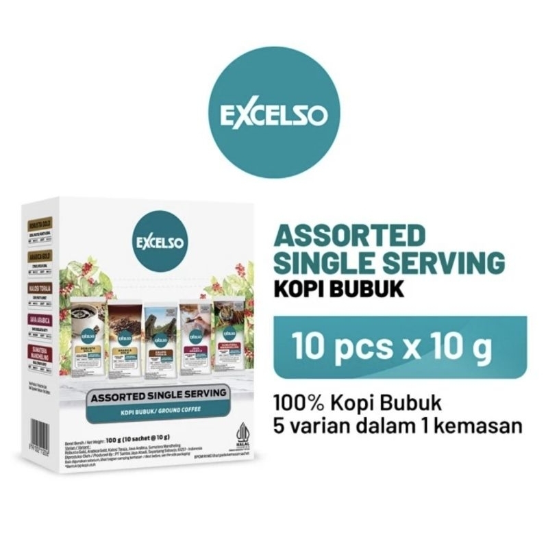 

Kopi Excelso Single Serving Assorted Pack - Folding Box (10 sachet @10gr)