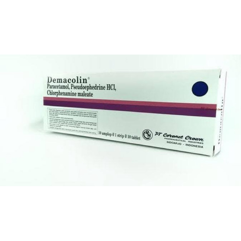 DEMACOLIN BOX ISI 10 STRIP @ 100 TABLET