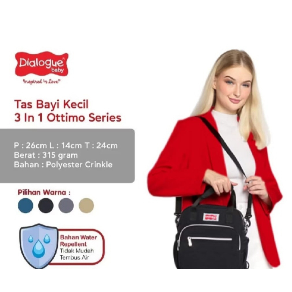 Dialogue Baby Tas Bayi Kecil 3 In 1 Ottimo Series, Dino Fun Series DGT 7253, Heaven series