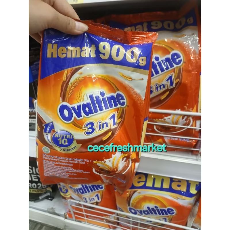 

ovaltine susu bubuk coklat 3in1 pack 900 gr dengan nutrisi