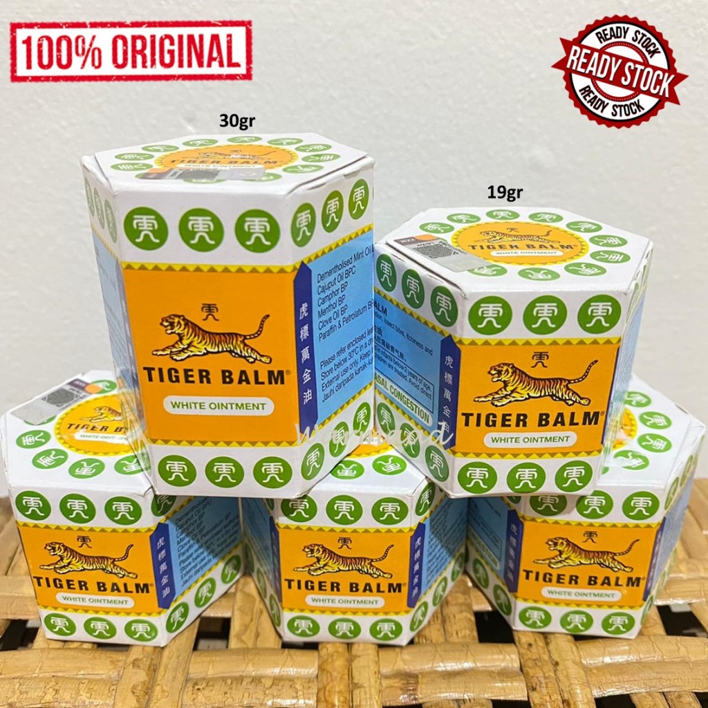 tiger balm white ointment import SINGAPORE balsem tiger harimau