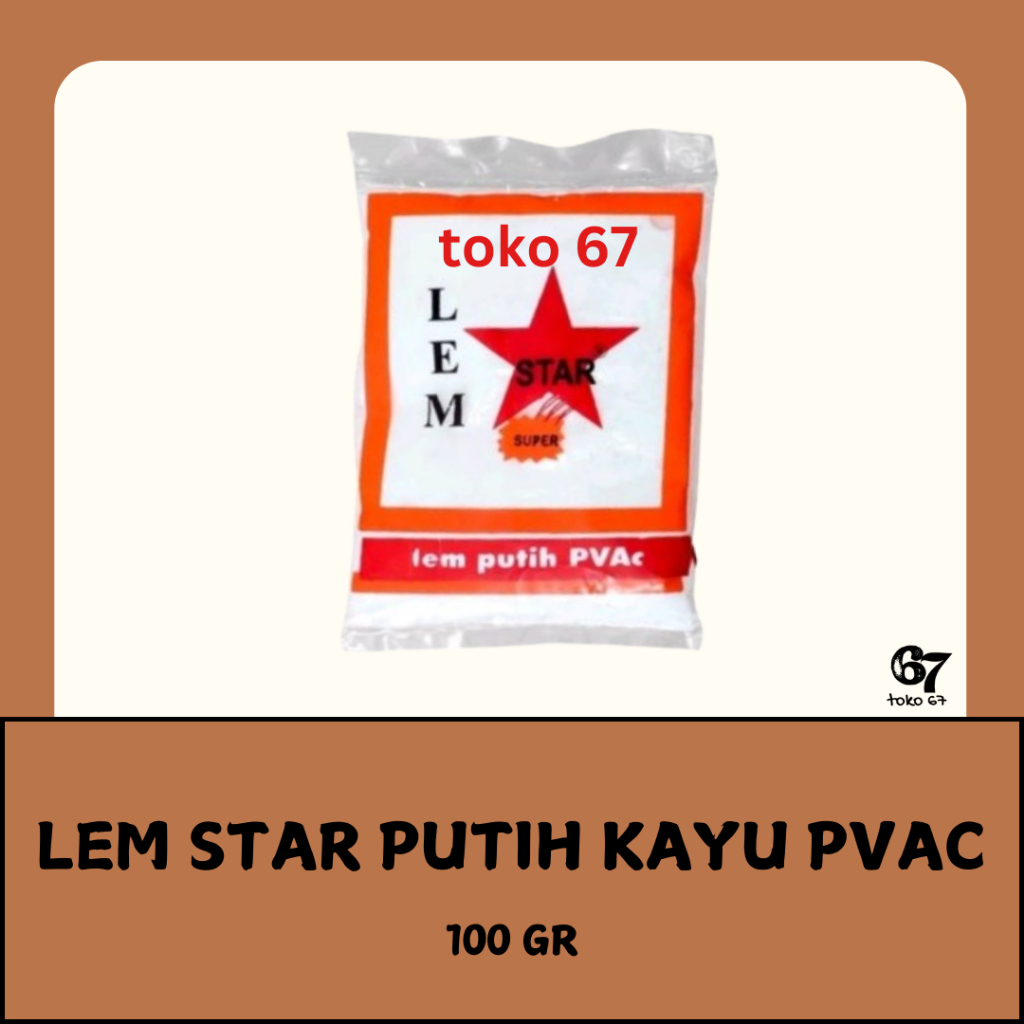 

LEM PUTIH KAYU STAR 100 GRAM