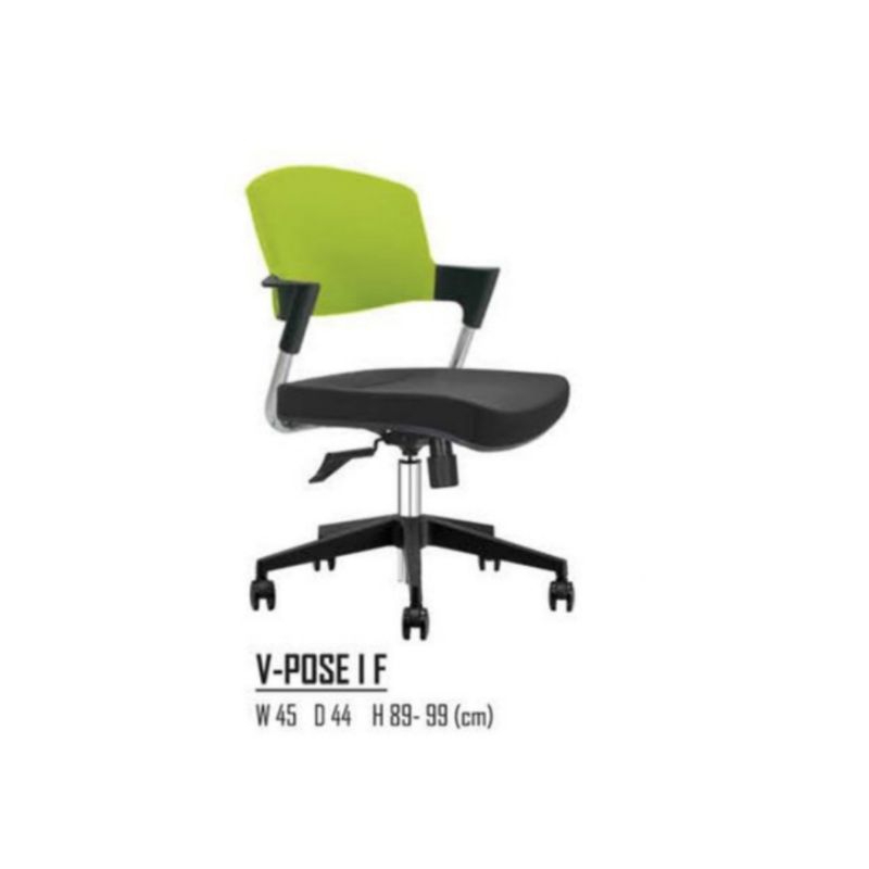 KURSI STAFF SEKRETARIS INDACHI V-POSE I F KURSI KERJA KURSI KANTOR KURSI STAFF