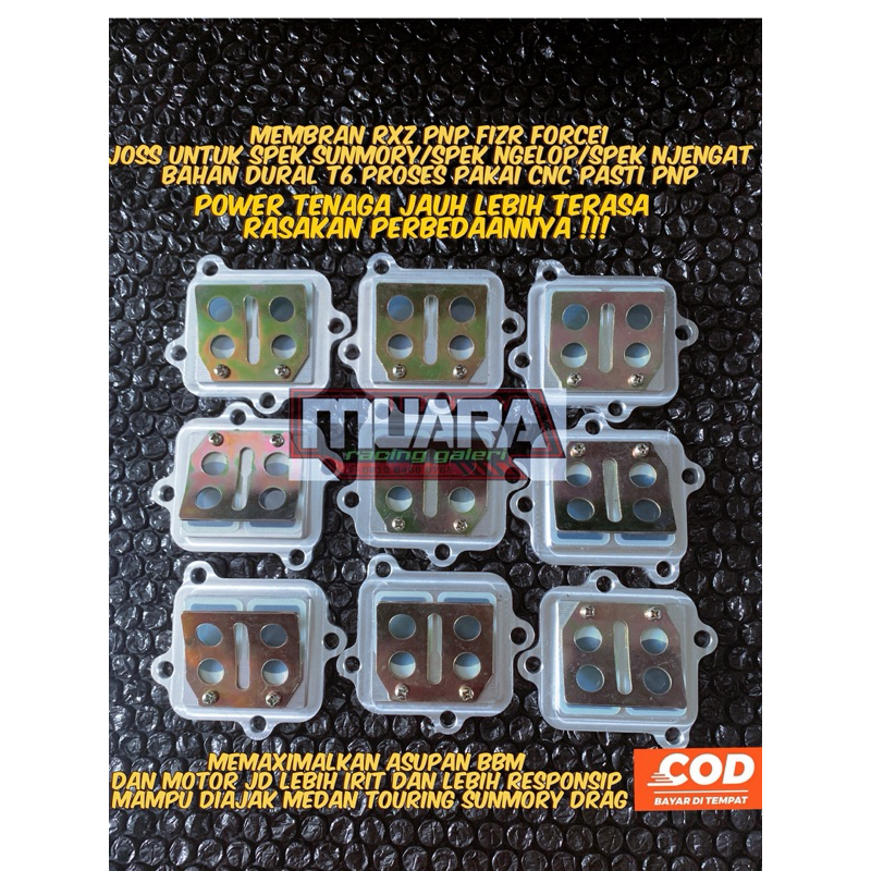 membran Rxz set lidah ori + packing 2pcs pnp fizr force bahan spek sunmory,spidding drag. spesial