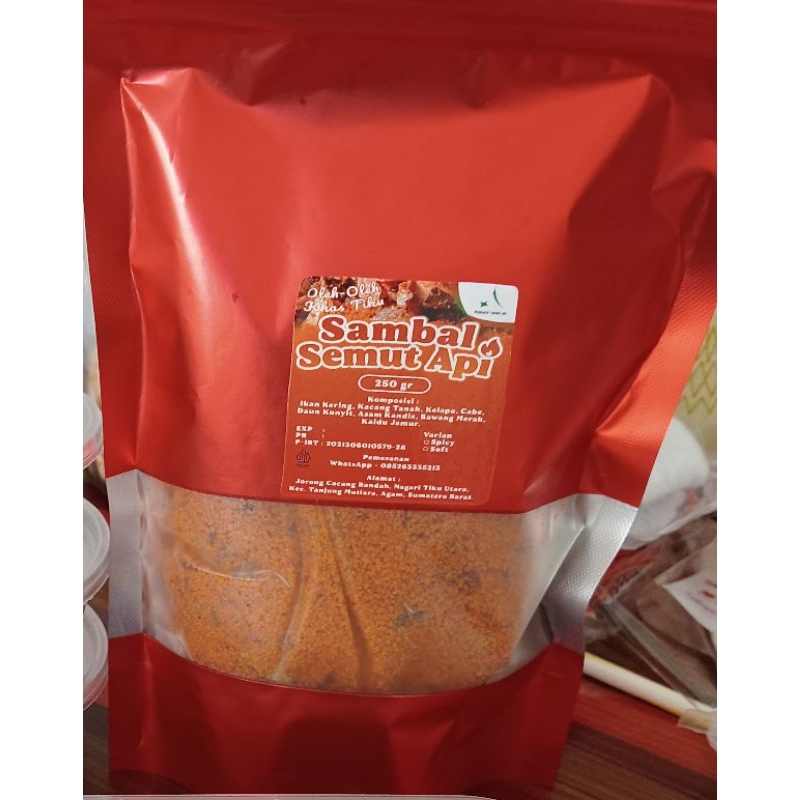 

Sambal Semut Api makanan khas tiku Sumatera barat, tanpa pengawet 250 kg
