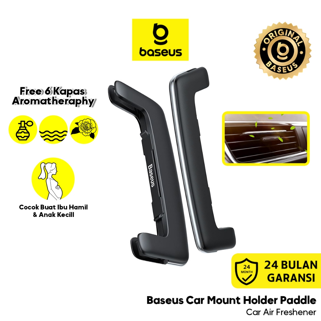 Baseus Paddle Car Air Freshner Pembersih Udara AC Mobil Free 6 Kapas Isi Ulang