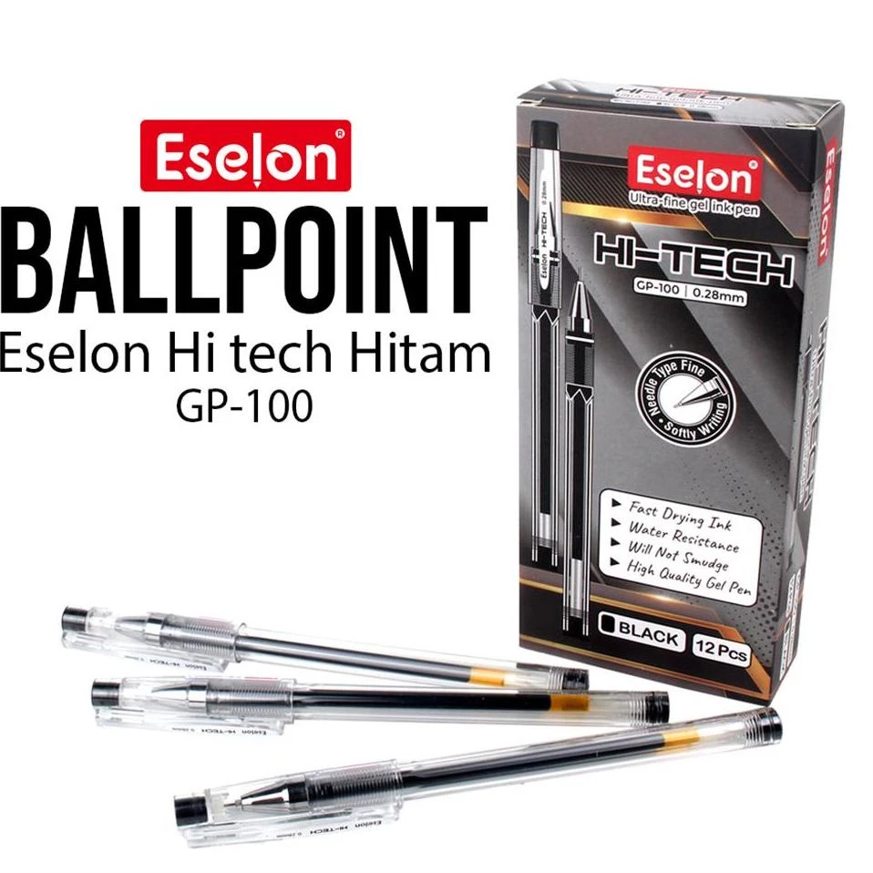 

12pcs Pulpen Hi-Tech 0.28 Eselon GP-100 / 1pack Pulpen Hitech SPECIAL PRICE