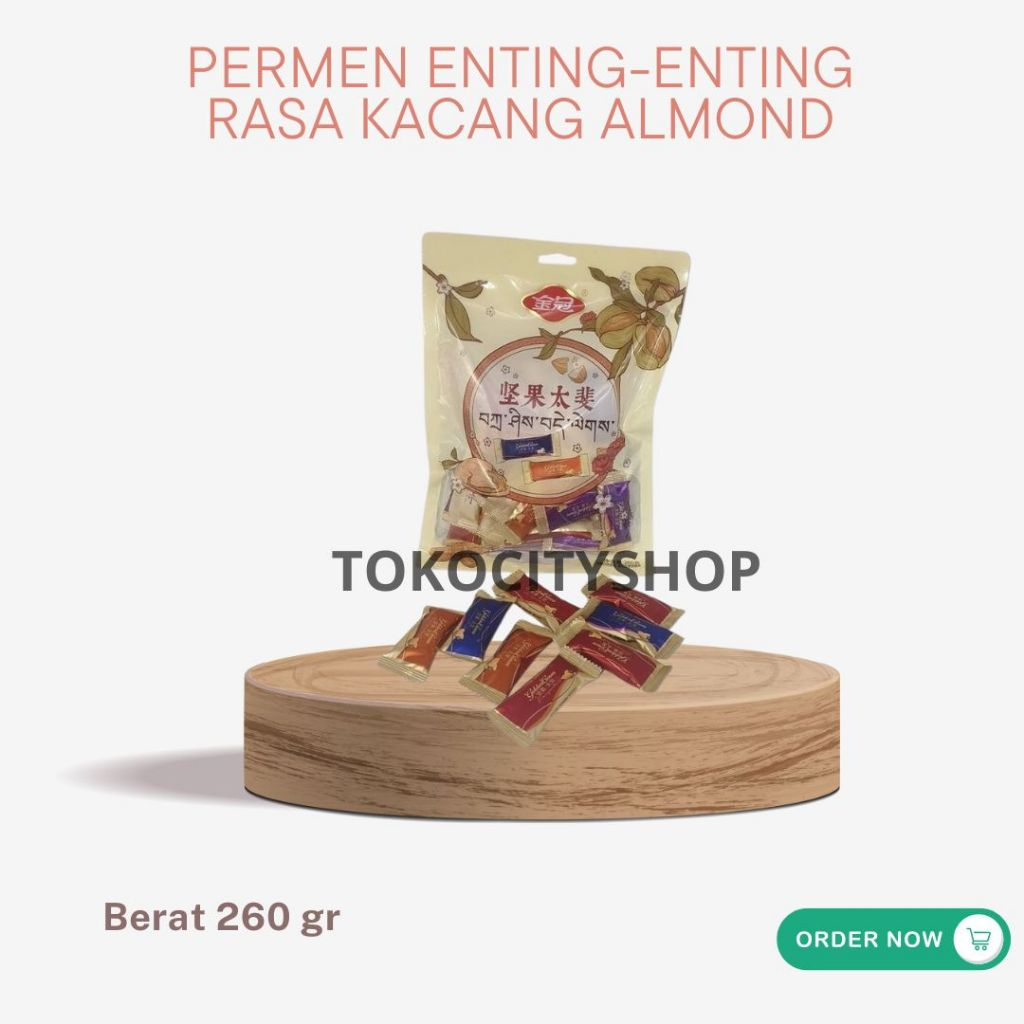 

Permen Enting-Enting Aneka Rasa Kacang Almond 260 Gr / Permen Teng Teng Golden Crown