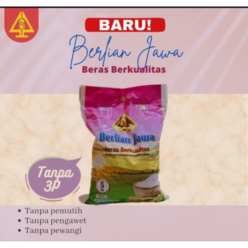 

Beras Berkualitas Berlian Jawa 5kg