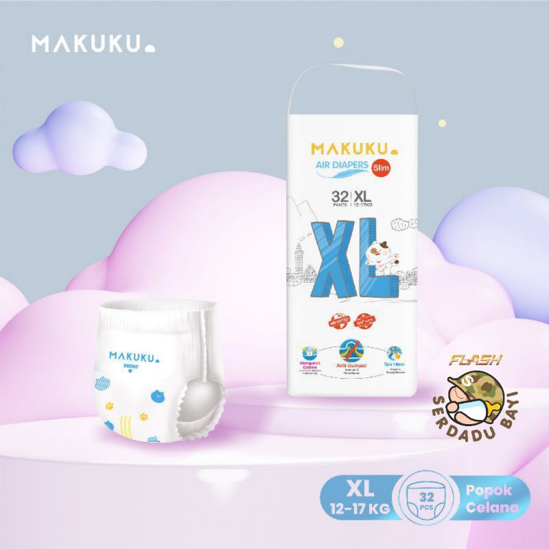 MAKUKU Sap Diapers Slim XL 32