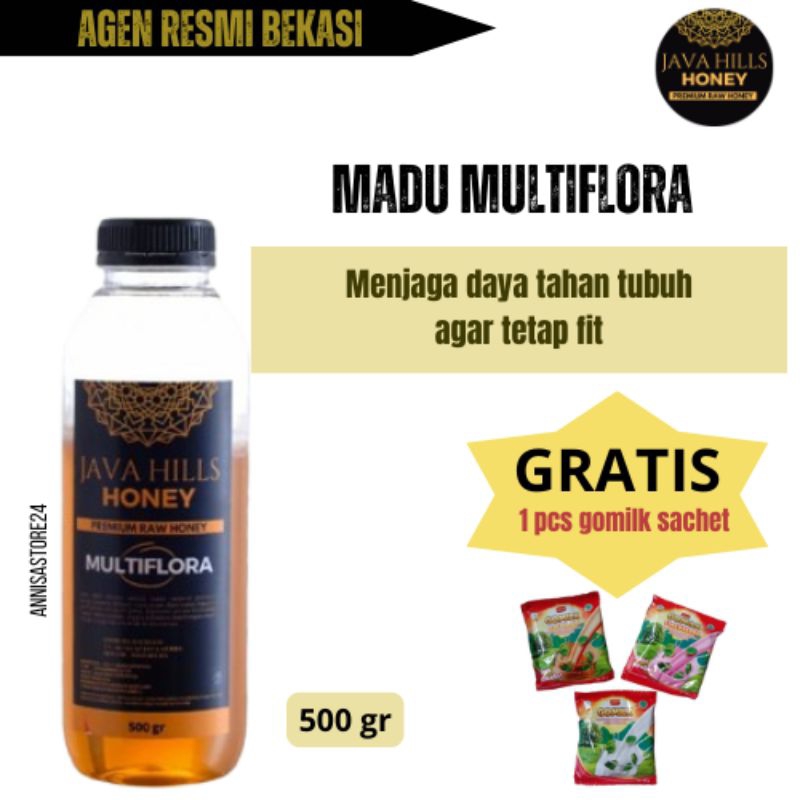 

Madu Multiflora 500gr Javahills Honey - untuk menjaga dayan tahan tubuh