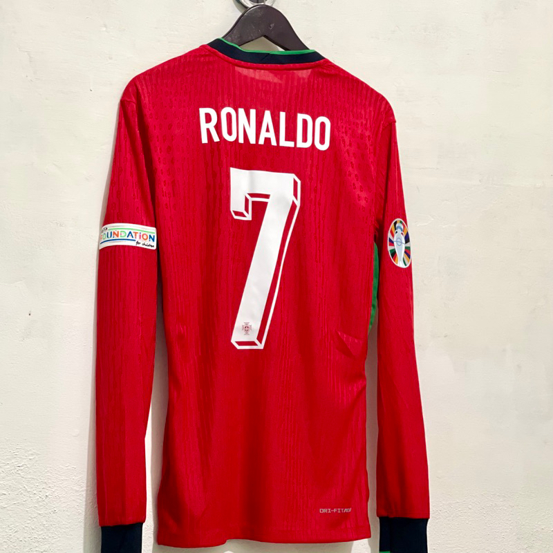 JERSEY PORTUGAL HOME EURO PLAYER ISSUE LONGSLEEVE
