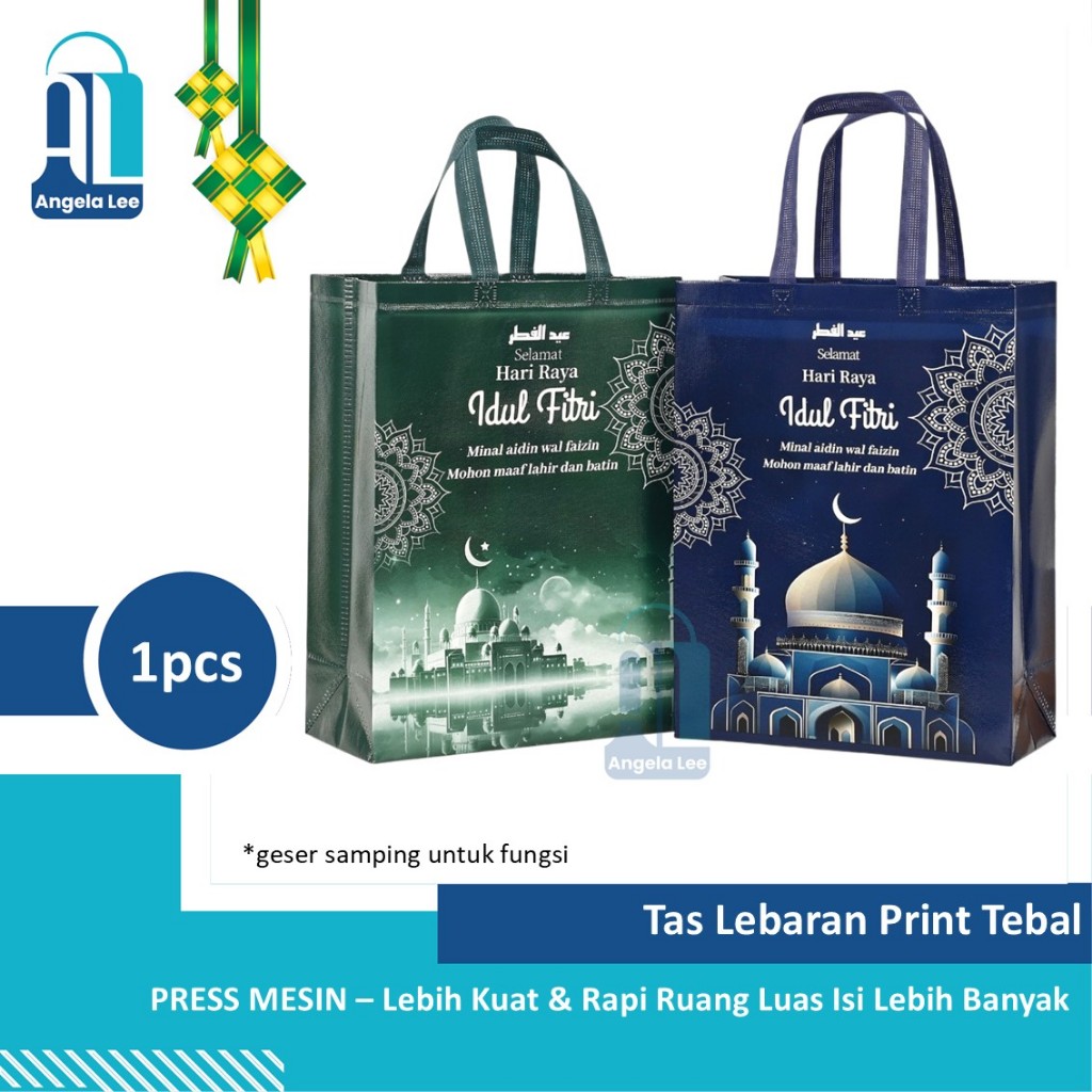

Tas Kain Hampers Lebaran Idul Fitri Ramadhan Premium Tebal Muat Sembako Kue