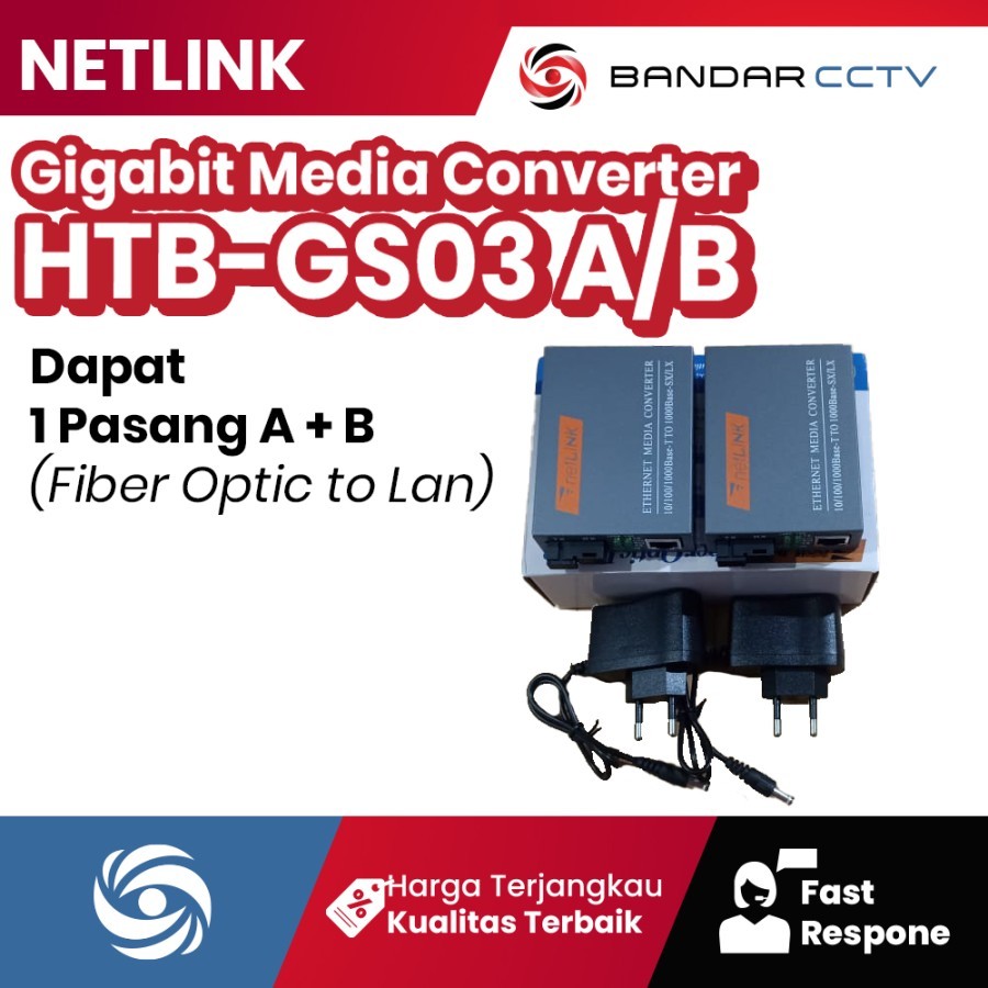 Netlink Converter HTB-GS03 ( A + B ) Gigabit