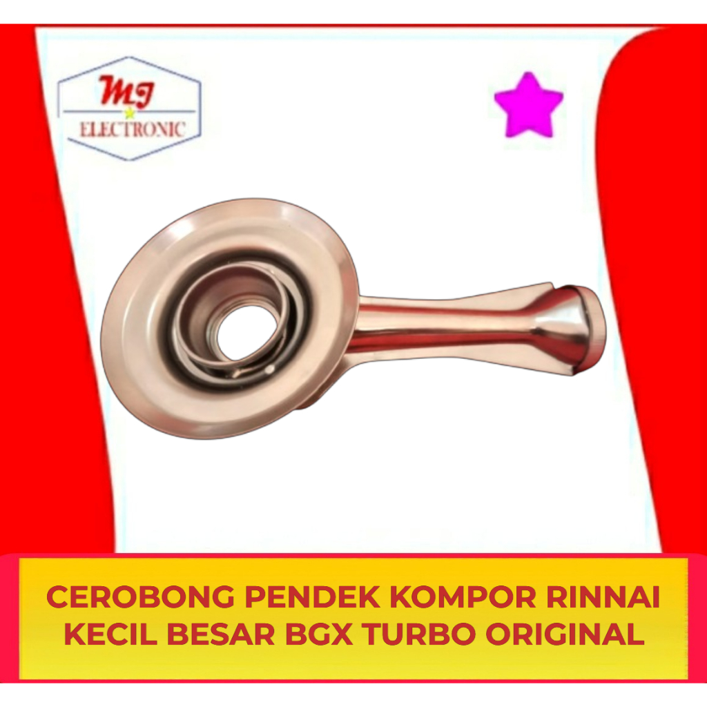Cerobong Tungku Sirkulasi Api Model Pendek Kompor Rinnai Portable Original