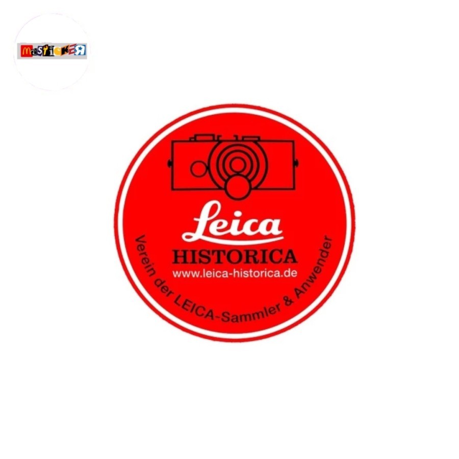 

sticker Leica historica logo stiker retro vintage brand analog camera