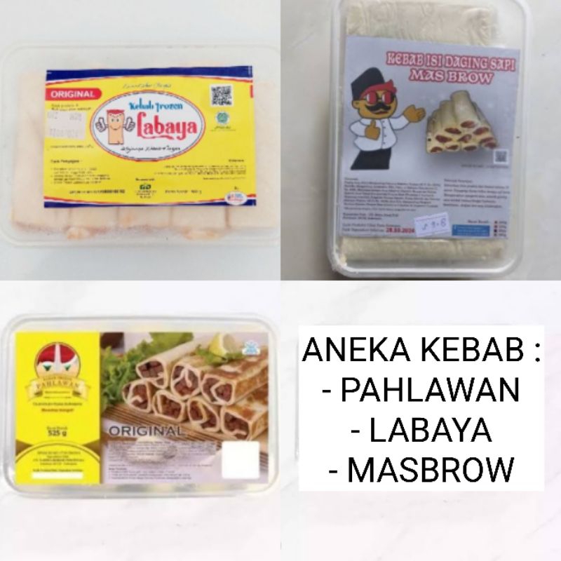 

KEBAB PAHLAWAN | LABAYA | MASBROW ISI 10 PC