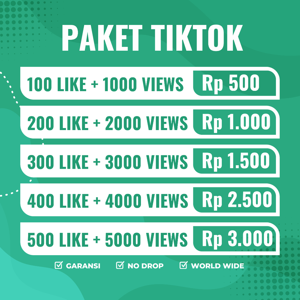 PAKET FYP TIKTOK VIEWS TIKTOK PERMANEN