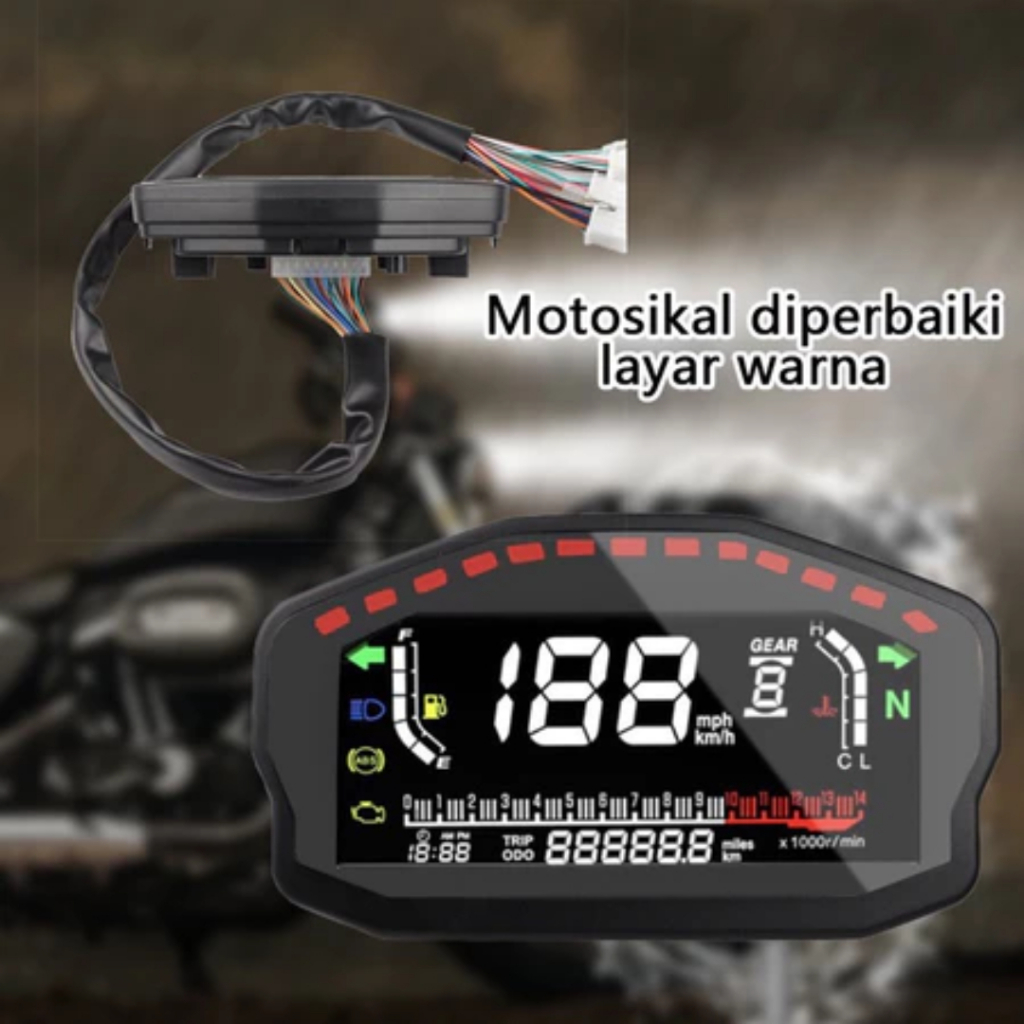 Speedometer Digital RX3N Spidometer Model Koso RX3N Universal Rx King Vixion CB Tiger CBR Byson Dll