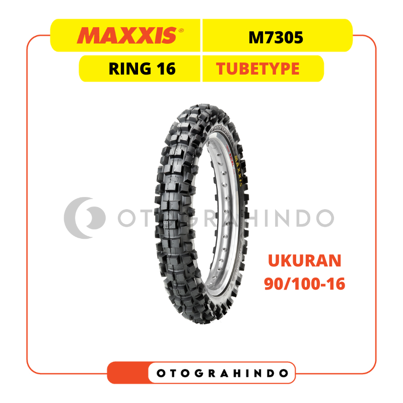 BAN LUAR SEPEDA MOTOR MAXXIS M7305 UKURAN 90/100-16 RING 16 TUBETYPE MOTOCROSS TRAIL MAXXCROSS IT TR