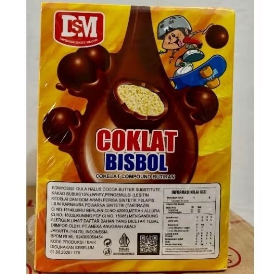 

DSM COKLAT BISBOL 30 PCS 1 PACK