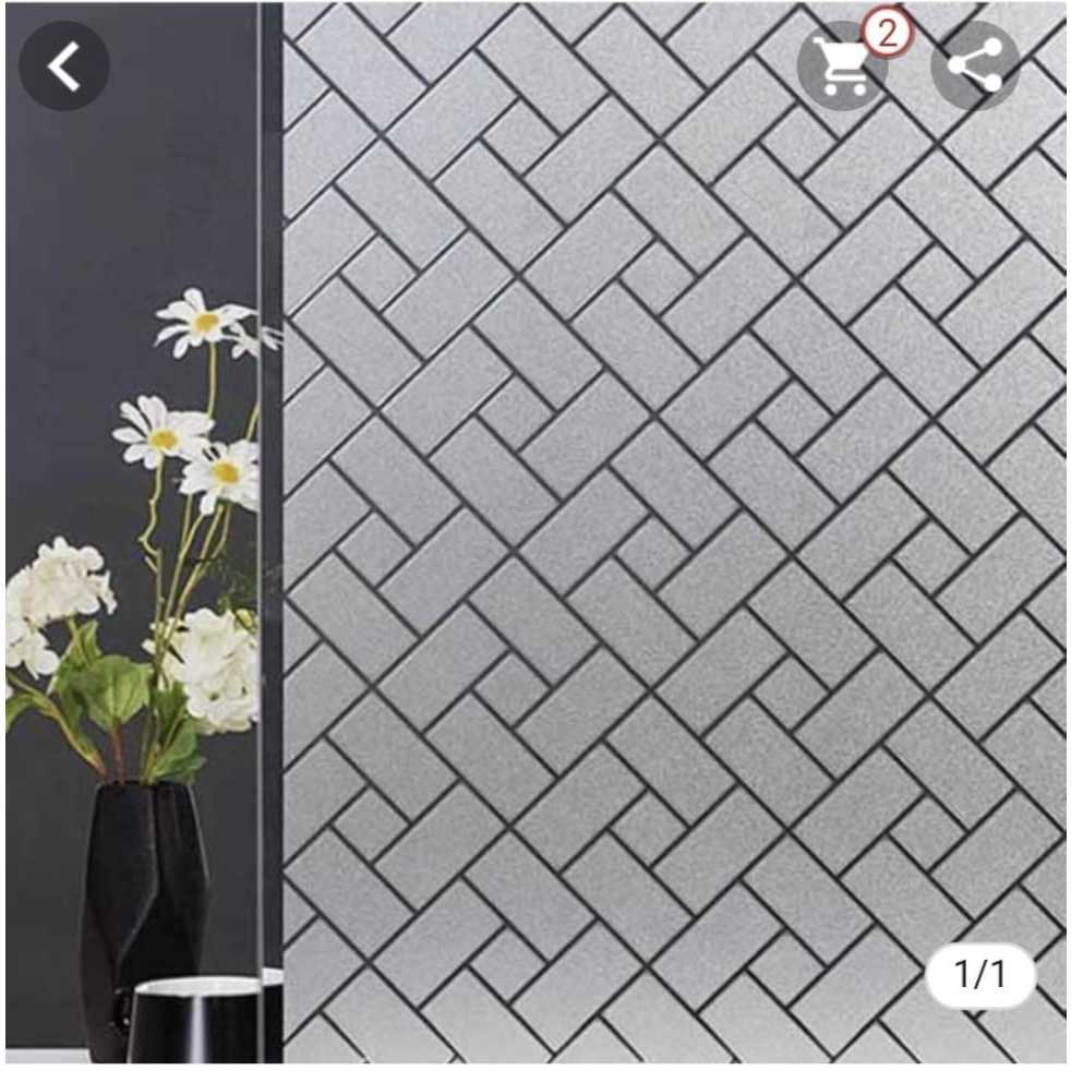 Stiker Kaca Sticker Kaca Sunblast Motif Bata Dekorasi Jendela Rumah Sticker Sunblast | Glass Sticker