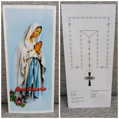 Lembaran Doa Rosario Kaplet Doa Rosario Besar lembar doa katolik kumpulan doa katolik kertas doa kat