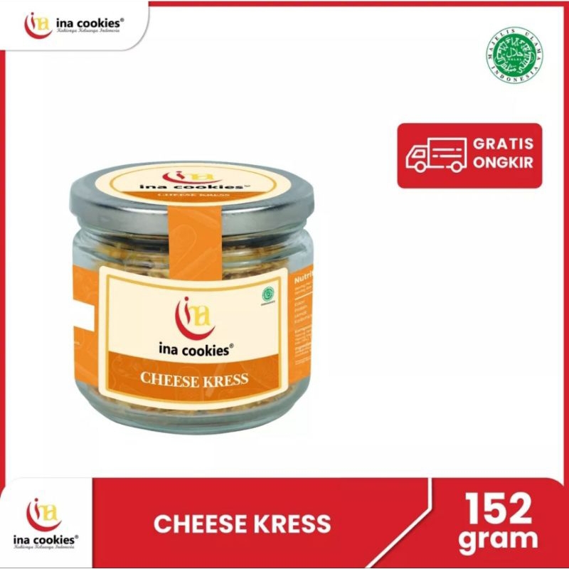 

Inacookies Cheese Kress toples jar kaca kue Lebaran