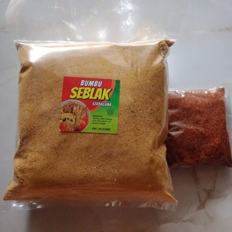

Paket Bumbu Seblak & cabe bubuk asin gurih manis 100gram