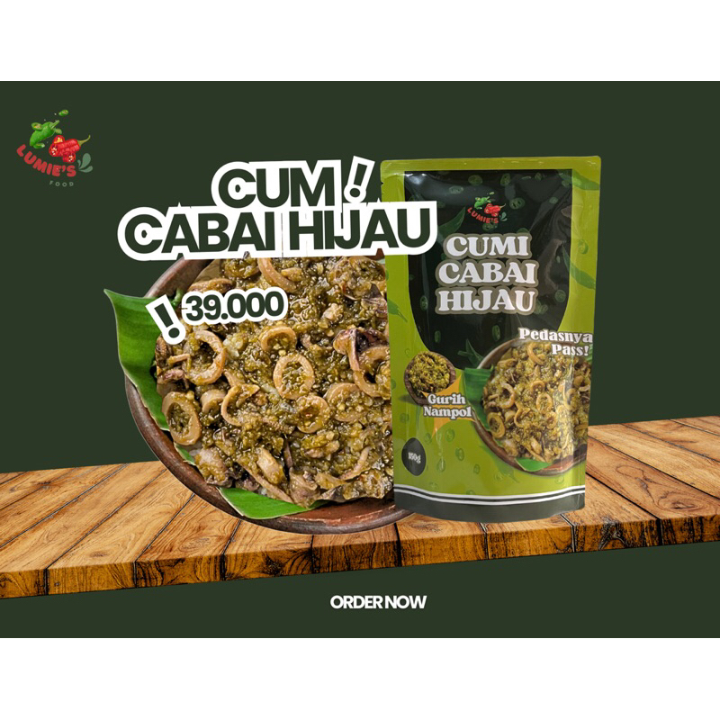 

Cumi Cabai Hijau Lumies 150 Gram