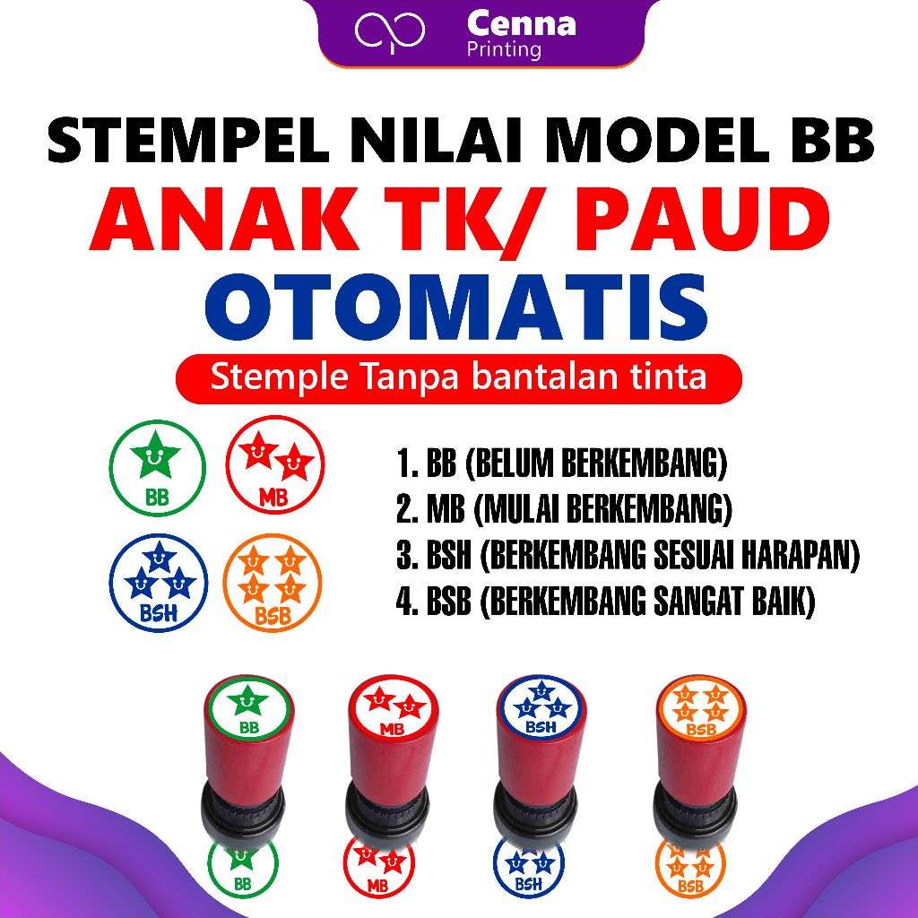 

STEMPEL BINTANG PAUD/TK/SD/SMP /STEMPEL PENILAIAN/STEMPEL REWARD/STEMPEL PENGHARGAAN MODEL BB