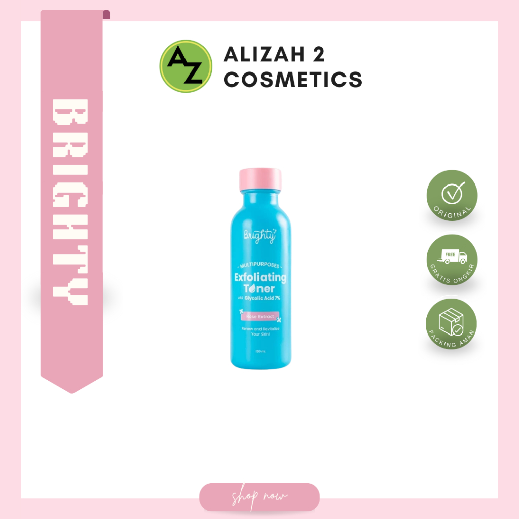 Brighty Multipurpose Exfoliating |Toner Pemutih Badan Pencerah Badan Pencerah Ketiak Pemutih Leher P