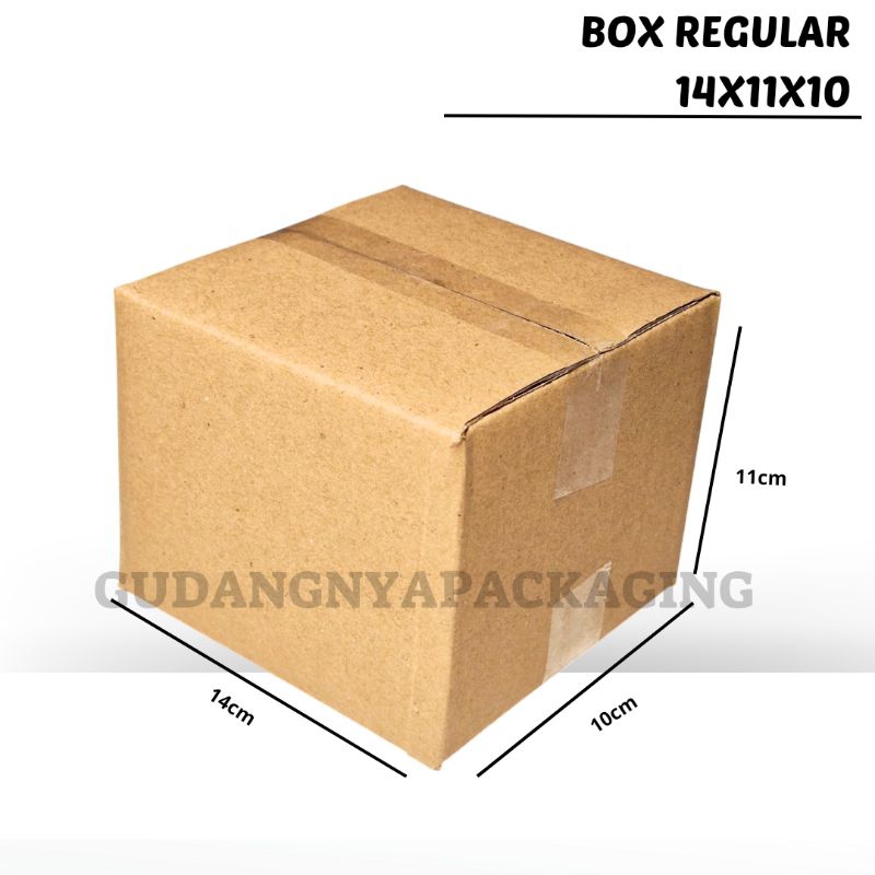 

Box packing ukuran 14 X 11 X 10 CM Box Polos Karton Packing - Dus Coklat Baru