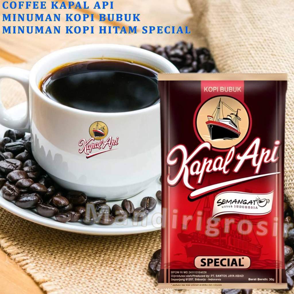 

Minuman Kopi Bubuk * Kopi Kapal Api * Minuman Coffee Hitam Spesial * 30gr