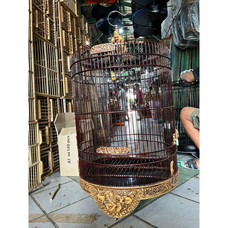 Sangkar Kandang Murai Ukir Fiber