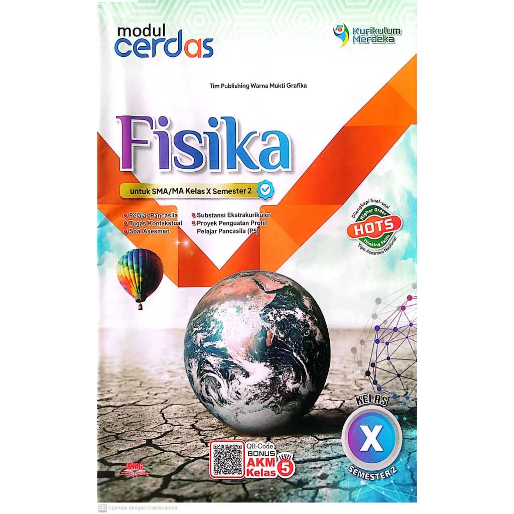 Buku LKS / Modul Cerdas Fisika kelas 10 SMA/MA Semester 2 Kurikulum Merdeka WMG