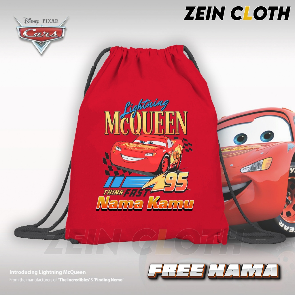 Tas Serut Mcqueen Anak / Tas Anak Lightning Mcqueen