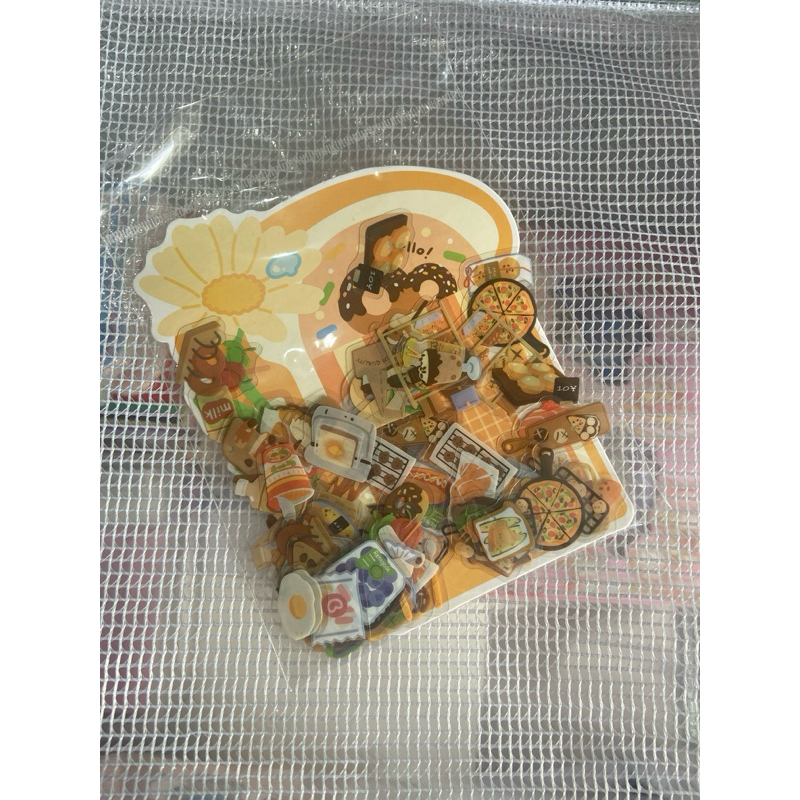 

0062 premium food orange sticker