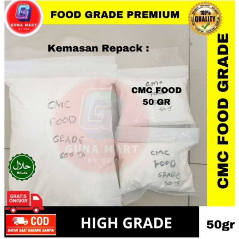 

CMC 50gr HALAL / Sodium Carboxmethylceluoes Food Grade - 500gr