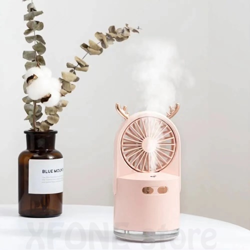 WZX - [READY] Kipas Angin Nano Spray Mist Sprayer Mini Fan Facial USB Rechargeable Kipas Angin Estet