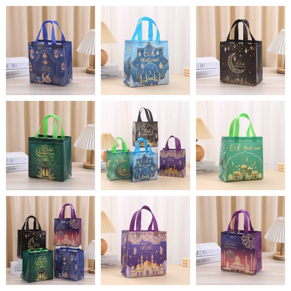 

Goodie Bag Hampers Idul Fitri Bag Laminasi Spunbond Tas Parcel Lebaran Tote Bag Souvenir