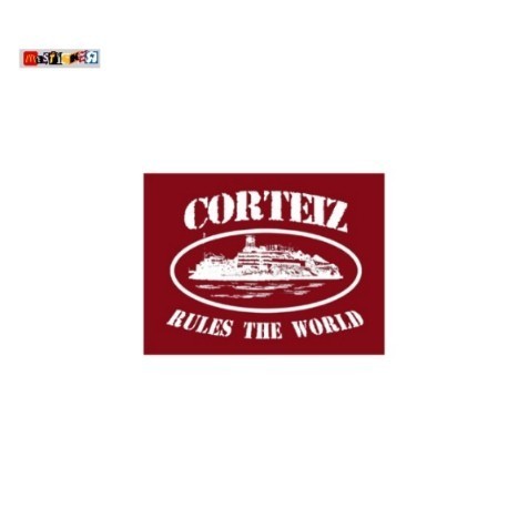 

sticker CORTEIZ rule the world logo stiker