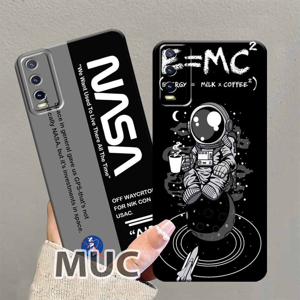 Casing Softcase Vivo Y12s/Y20/Y20s/Y20i/Y20G Softcase Bahan Silikon Motif Nasa - Casing Kekinian - C