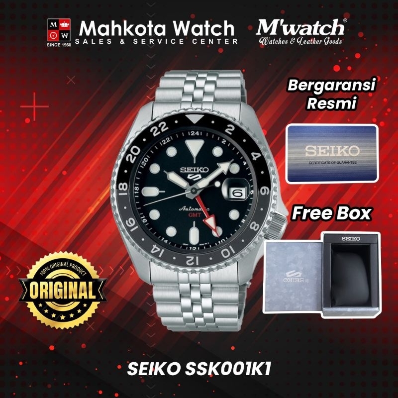 JAM TANGAN PRIA SEIKO 5 GMT SSK001K1 ORIGINAL