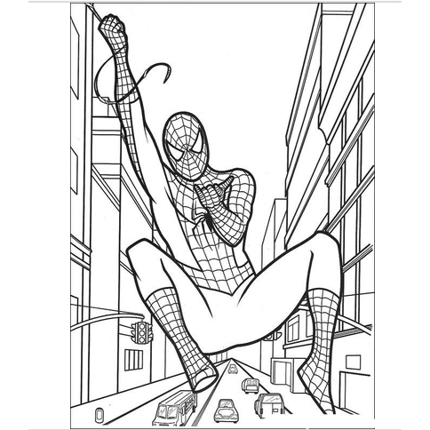 

Kertas lembar mewarnai motif spiderman / buku anak mewarnai motif kartoon