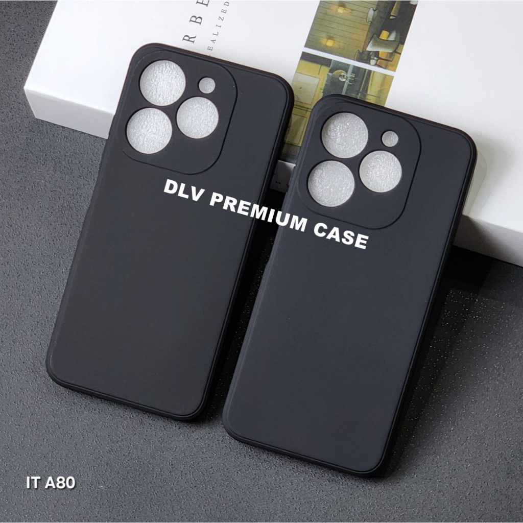 ITEL A80 MACARON BLACK PREMIUM  SOFT CASE BLACK ITEL A80 MSB