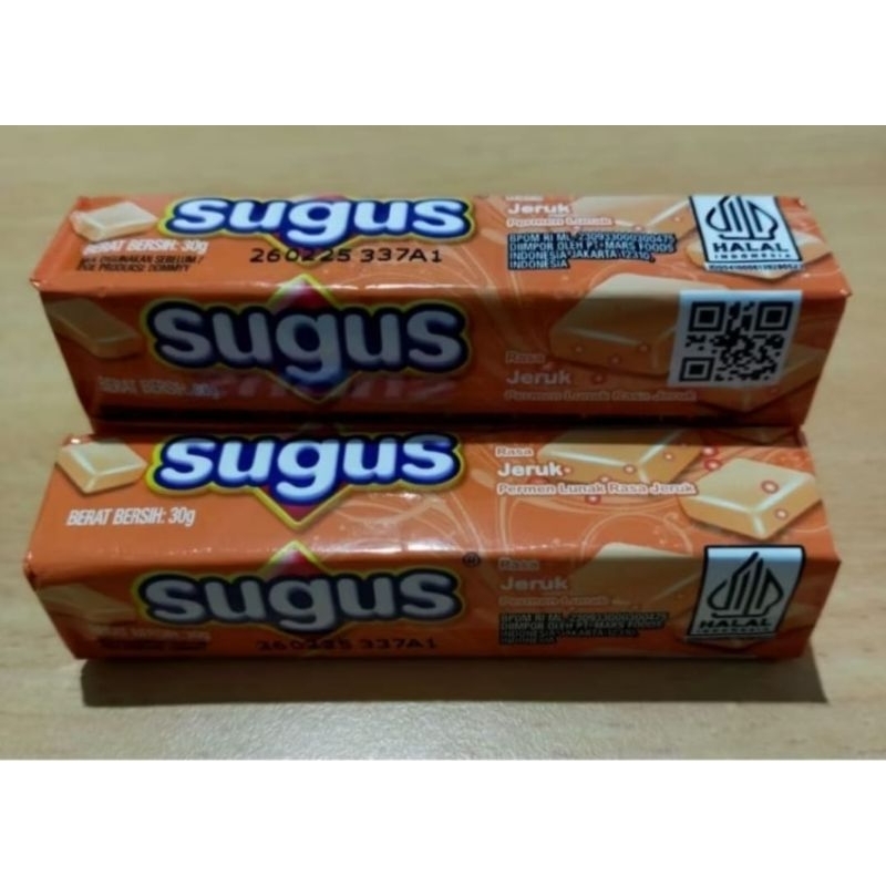 

Permen SUGUS stik Orange 30g 1pak isi 24pcs