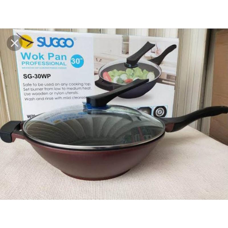 Suggo Wok Pan 30cm / Panci wajan keramik anti lengket
